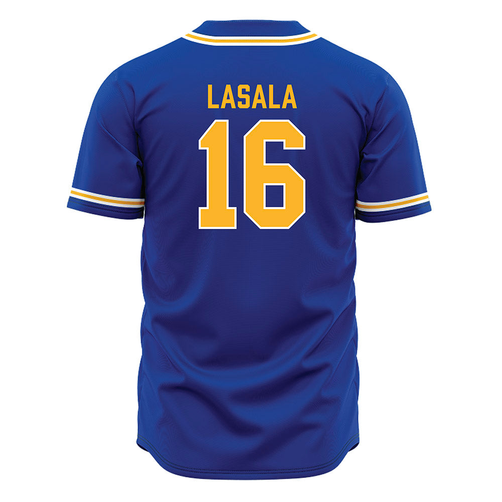 Pittsburgh - NCAA Baseball : Anthony LaSala - Blue Jersey-1