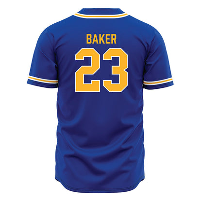 Pittsburgh - NCAA Baseball : Chris Baker - Blue Jersey-1