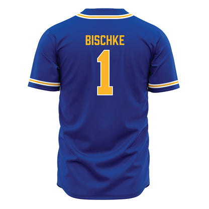 Pittsburgh - NCAA Baseball : Tyler Bischke - Blue Jersey-1