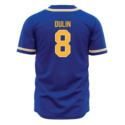 Pittsburgh - NCAA Baseball : Caden Dulin - Blue Jersey-1