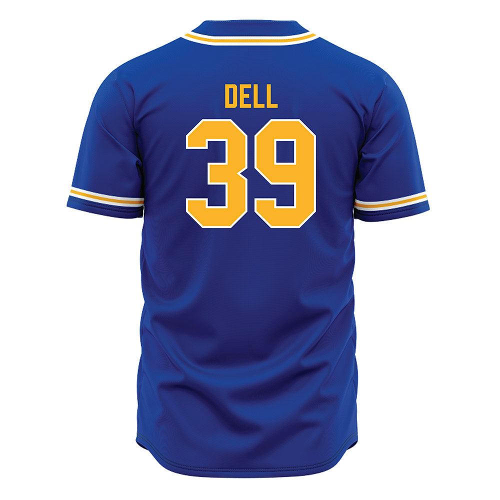 Pittsburgh - NCAA Baseball : Richie Dell - Blue Jersey-1