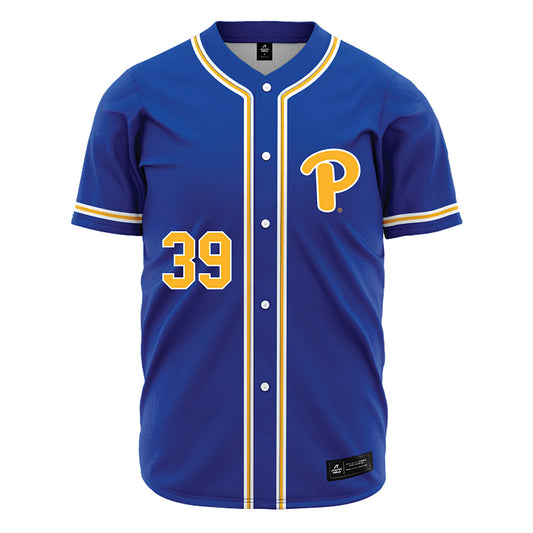 Pittsburgh - NCAA Baseball : Richie Dell - Blue Jersey-0