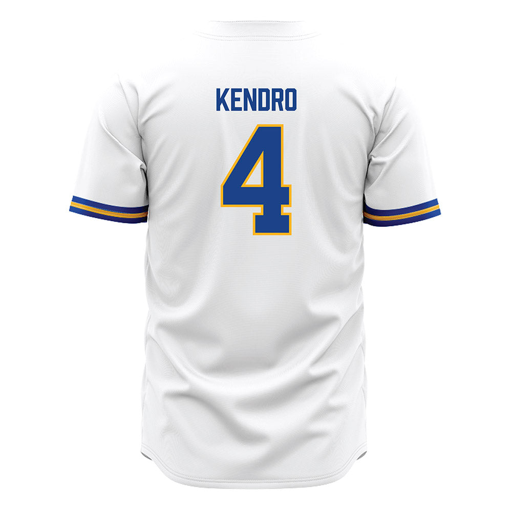 Pittsburgh - NCAA Baseball : Jacob Kendro - White Jersey-1