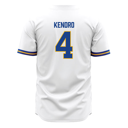 Pittsburgh - NCAA Baseball : Jacob Kendro - White Jersey-1