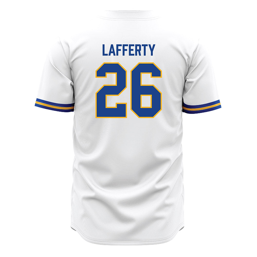 Pittsburgh - NCAA Baseball : Drew Lafferty - White Jersey-1
