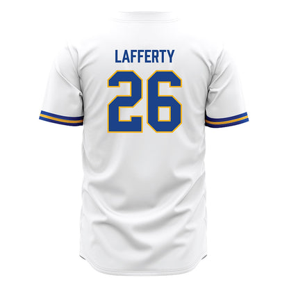 Pittsburgh - NCAA Baseball : Drew Lafferty - White Jersey-1