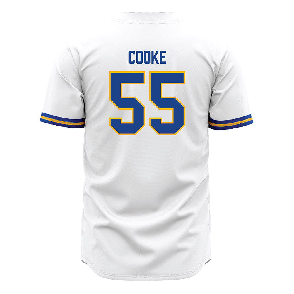 Pittsburgh - NCAA Baseball : Jackson Cooke - White Jersey-1