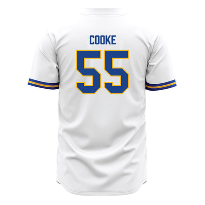 Pittsburgh - NCAA Baseball : Jackson Cooke - White Jersey-1