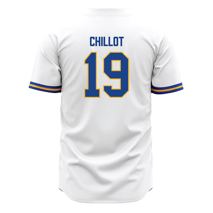 Pittsburgh - NCAA Baseball : Gavin Chillot - White Jersey-1