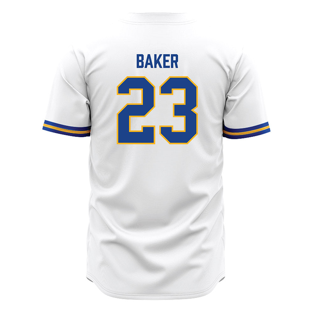 Pittsburgh - NCAA Baseball : Chris Baker - White Jersey-1