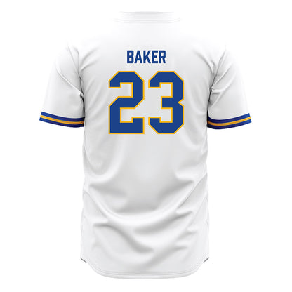 Pittsburgh - NCAA Baseball : Chris Baker - White Jersey-1