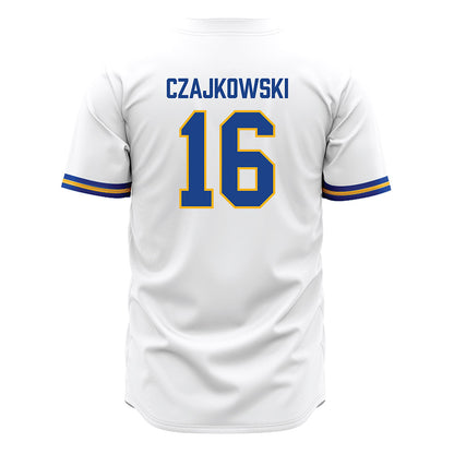 Pittsburgh - NCAA Baseball : Noah Czajkowski - White Jersey-1