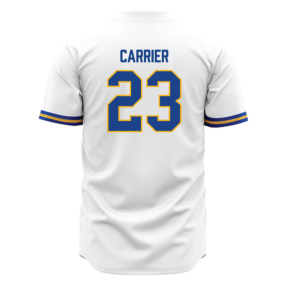 Pittsburgh - NCAA Baseball : Lorenzo Carrier - White Jersey-1