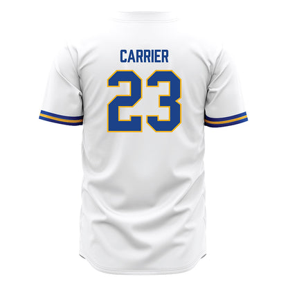Pittsburgh - NCAA Baseball : Lorenzo Carrier - White Jersey-1