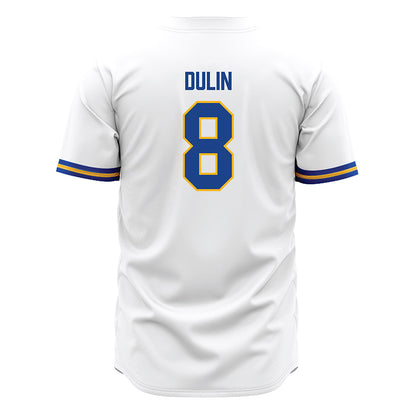 Pittsburgh - NCAA Baseball : Caden Dulin - White Jersey-1