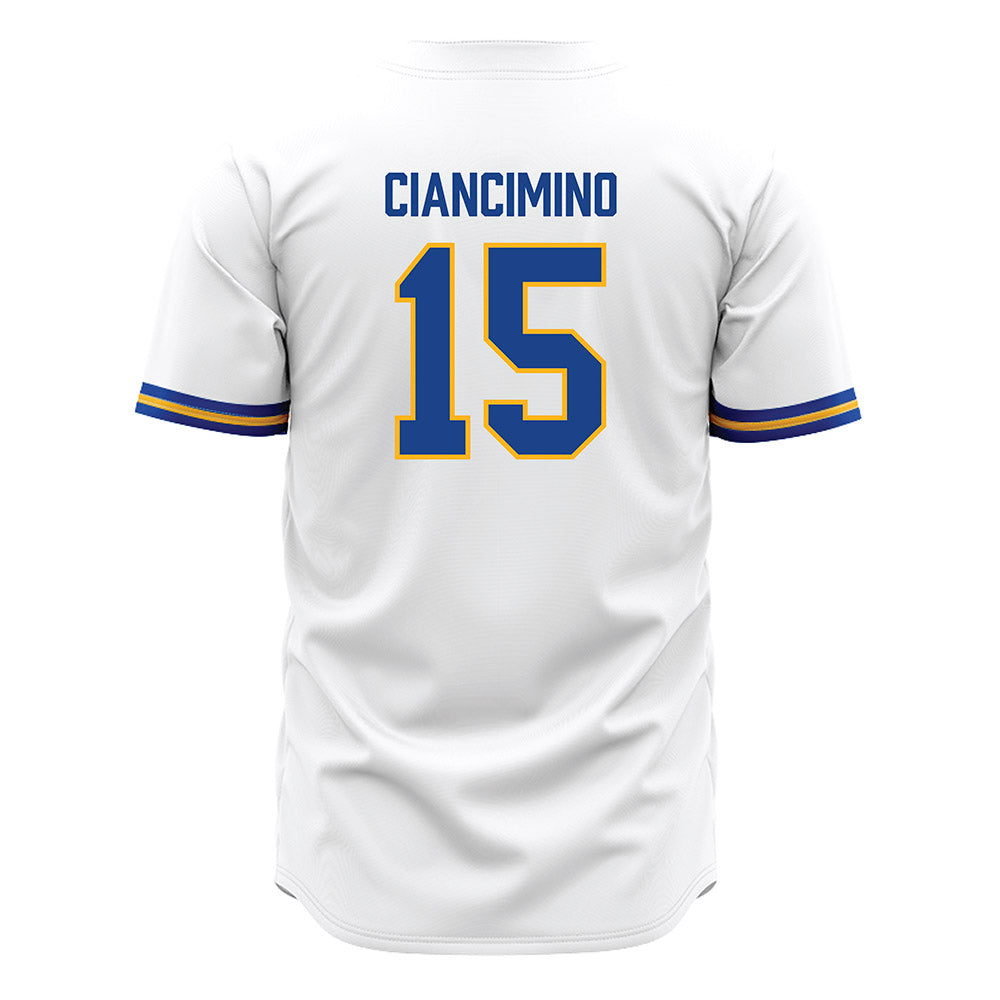 Pittsburgh - NCAA Baseball : joey ciancimino - White Jersey-1