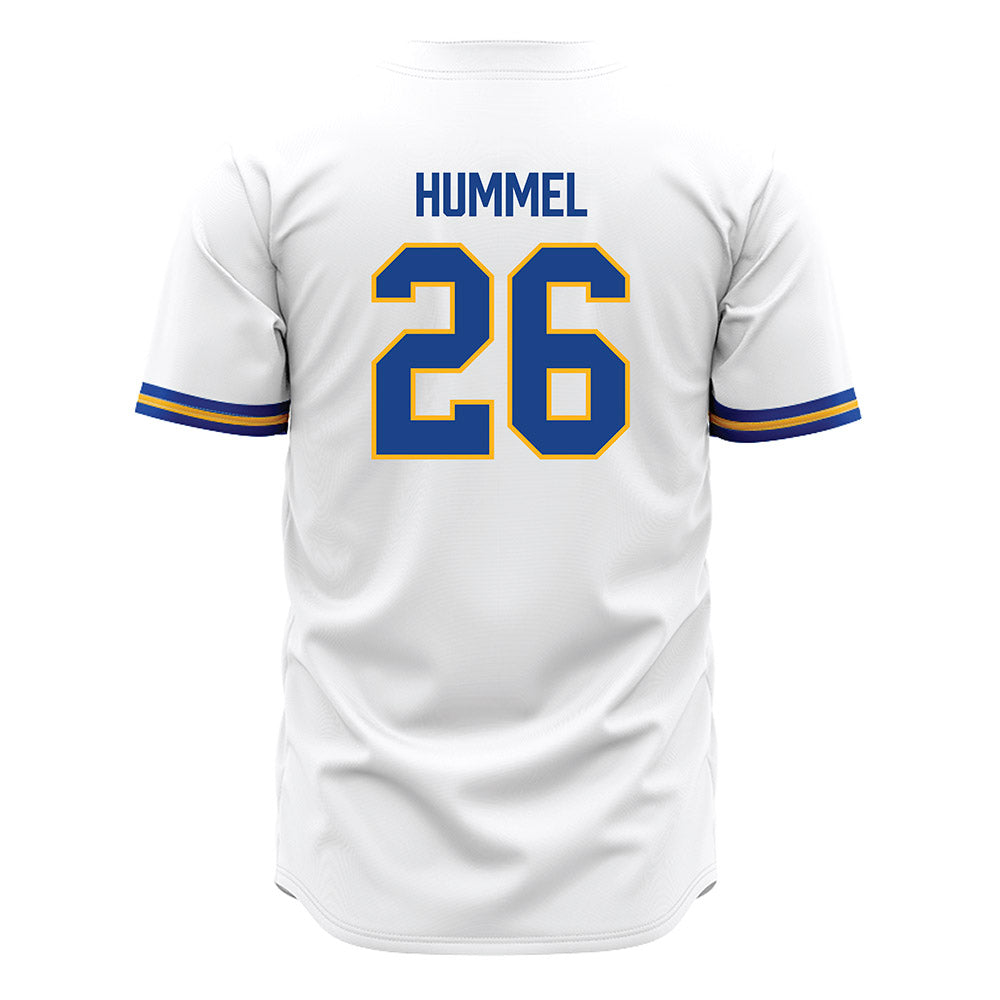Pittsburgh - NCAA Baseball : Will Hummel - White Jersey-1