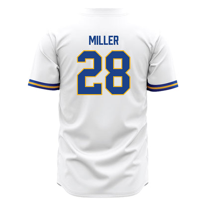 Pittsburgh - NCAA Baseball : Gavin Miller - White Jersey-1