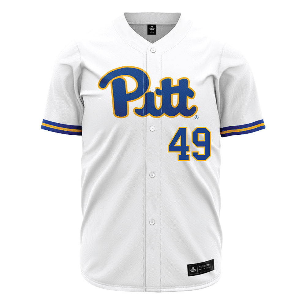 Pittsburgh - NCAA Baseball : Isaac Terhune - White Jersey-0