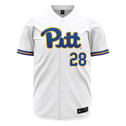 Pittsburgh - NCAA Baseball : Gavin Miller - White Jersey-0