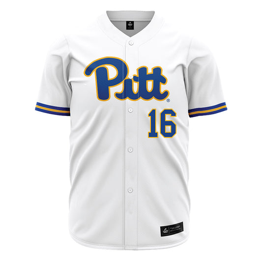 Pittsburgh - NCAA Baseball : Noah Czajkowski - White Jersey-0