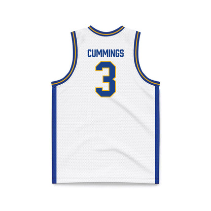 Pittsburgh - NCAA Men's Basketball : Brandin Cummings - White Basketball Jersey-1