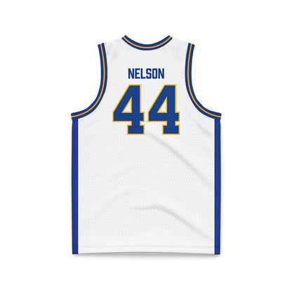 Pittsburgh - NCAA Men's Basketball : Jajuan Nelson - White Basketball Jersey-1