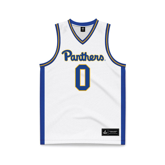 Pittsburgh - NCAA Men's Basketball : Amdy Ndiaye - White Basketball Jersey-0