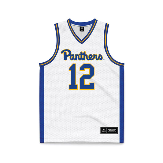 Pittsburgh - NCAA Men's Basketball : Kieran Mullen - White Basketball Jersey-0