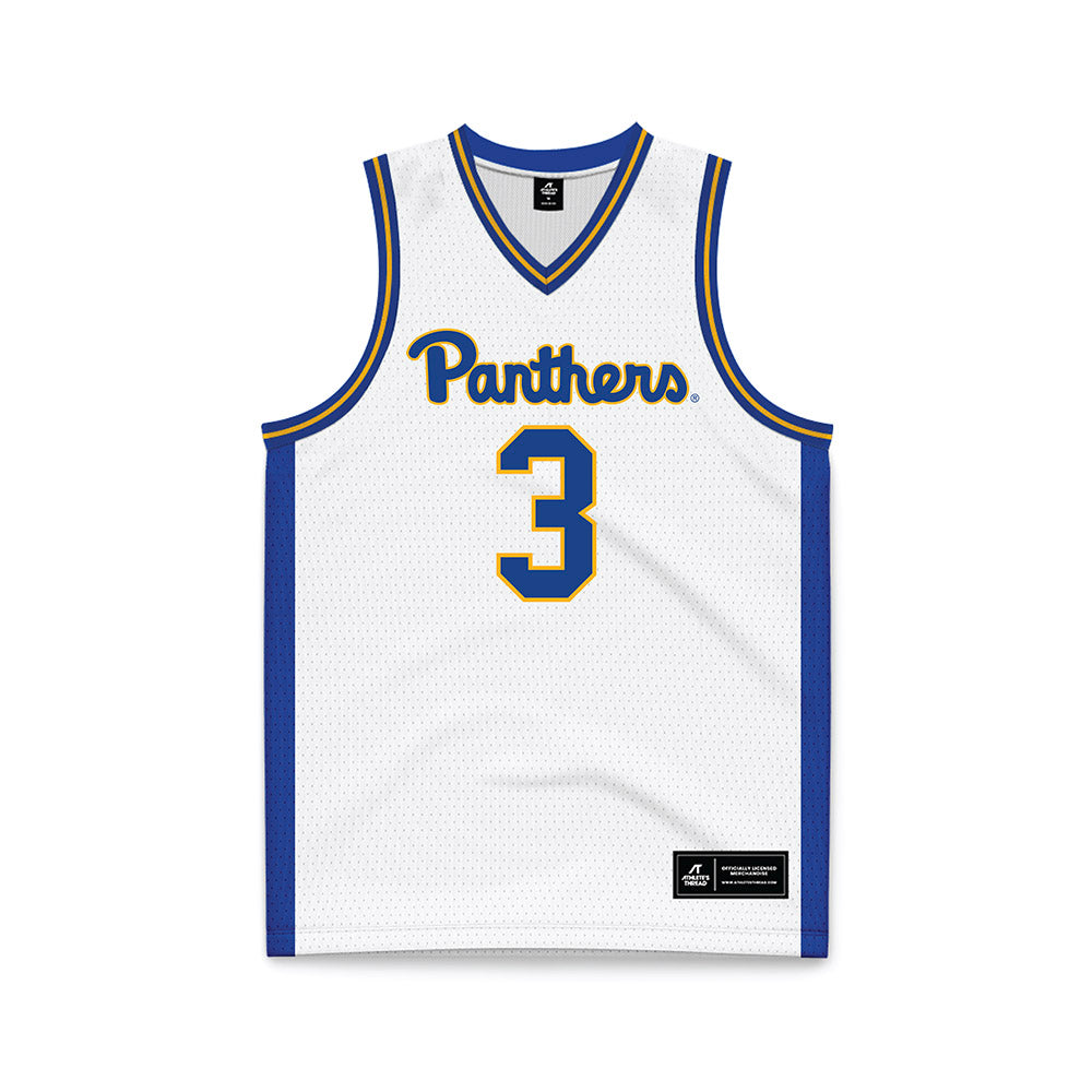 Pittsburgh - NCAA Men's Basketball : Brandin Cummings - White Basketball Jersey-0