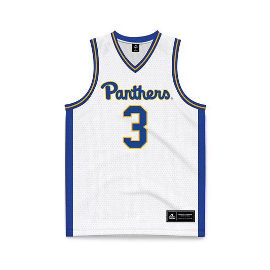 Pittsburgh - NCAA Men's Basketball : Brandin Cummings - White Basketball Jersey-0