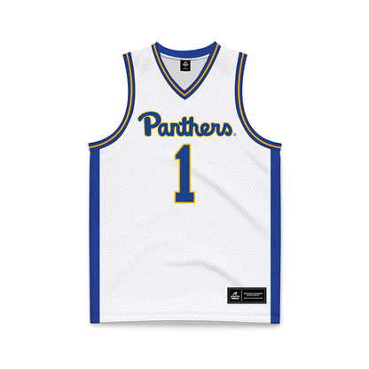 Pittsburgh - NCAA Men's Basketball : Dishon Jackson - White Basketball Jersey-0
