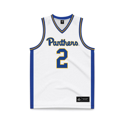 Pittsburgh - NCAA Men's Basketball : Cam Corhen - White Basketball Jersey-0