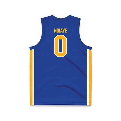 Pittsburgh - NCAA Men's Basketball : Amdy Ndiaye - Blue Basketball Jersey-1
