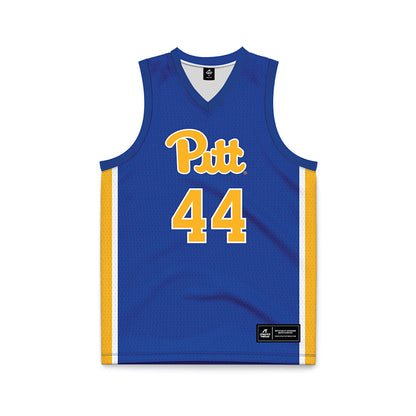 Pittsburgh - NCAA Men's Basketball : Jajuan Nelson - Blue Basketball Jersey-0
