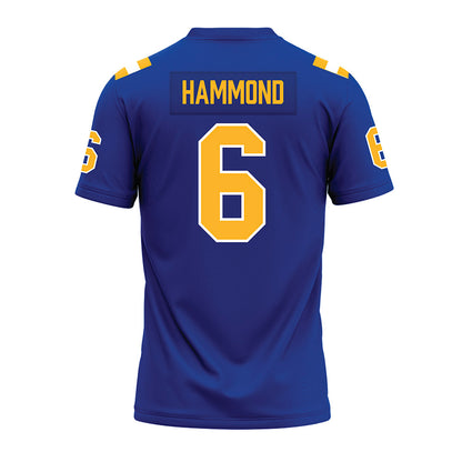  Pittsburgh - NCAA Football : Rodney Hammond - Blue Premium Football Jersey-1