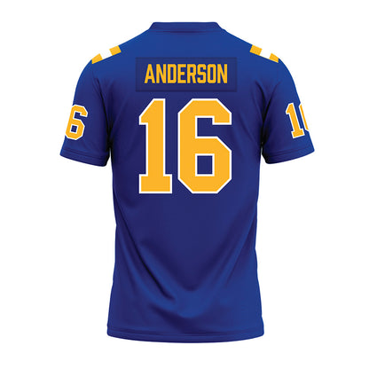  - NCAA Football : Jesse Anderson - Blue Premium Football Jersey-1