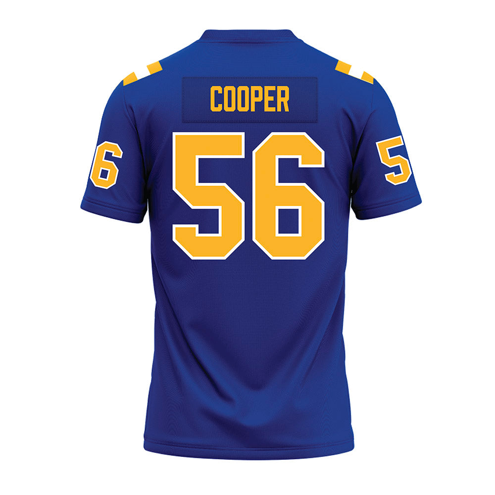 Pittsburgh - NCAA Football : Lyndon Cooper - Blue Premium Football Jersey-1