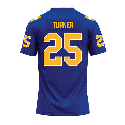 Pittsburgh - NCAA Football : Ja'Kyrian Turner - Blue Premium Football Jersey-1