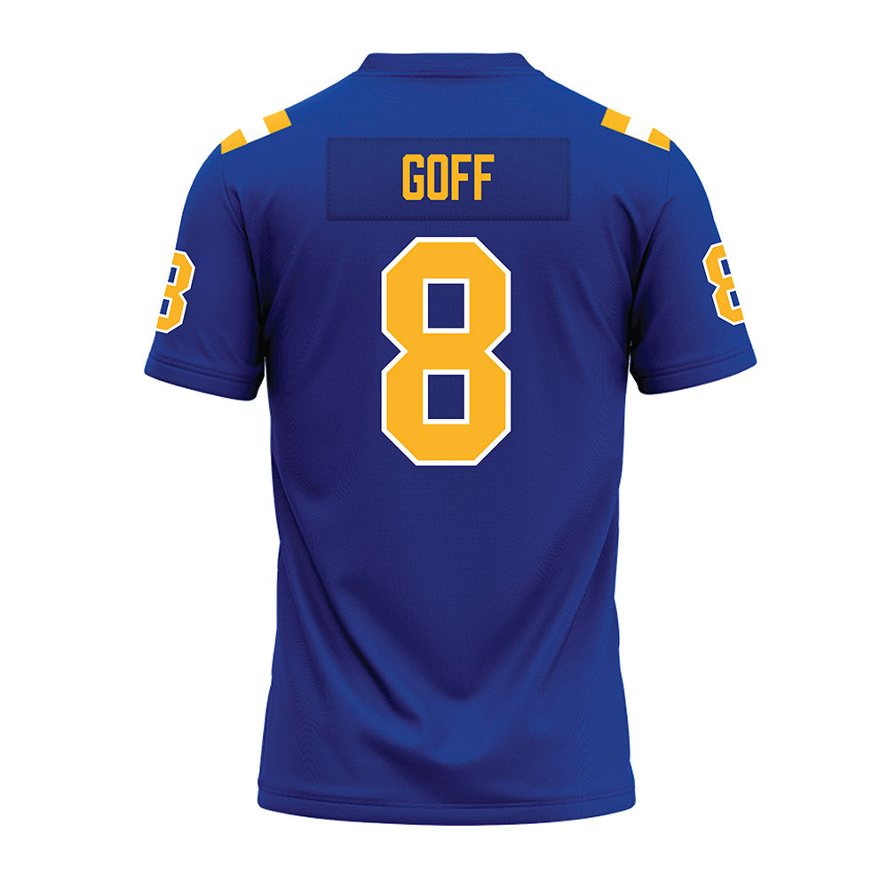 Pittsburgh - NCAA Football : Juelz Goff - Blue Premium Football Jersey-1