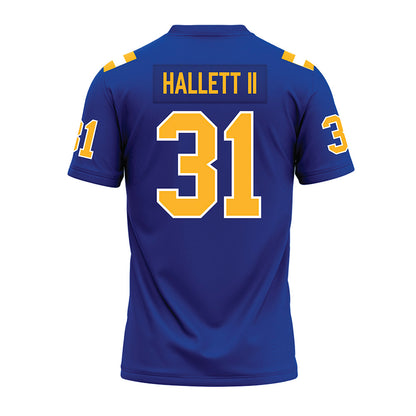 Pittsburgh - NCAA Football : Erick Hallett II - Blue Premium Football Jersey-1