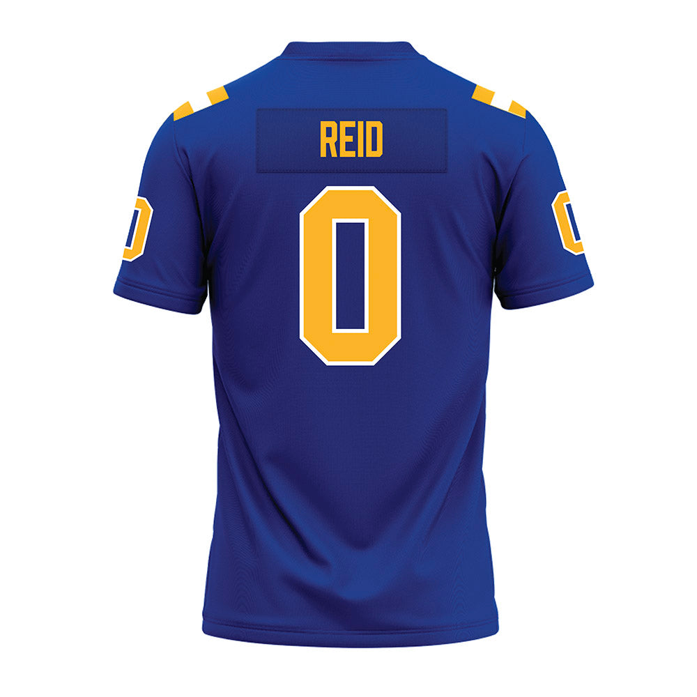 Pittsburgh - NCAA Football : Desmond Reid - Blue Premium Football Jersey-1