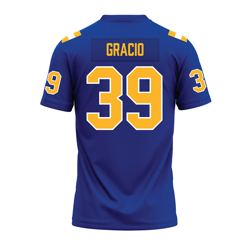 Pittsburgh - NCAA Football : Maverick Gracio - Blue Premium Football Jersey-1
