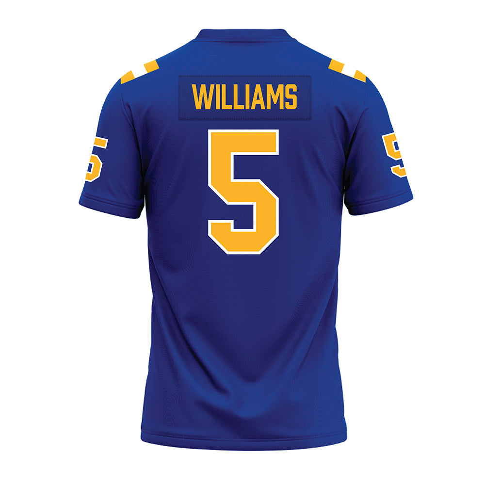 Pittsburgh - NCAA Football : Raphael Williams - Blue Premium Football Jersey-1