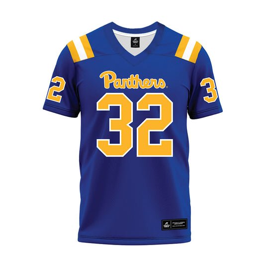 Pittsburgh - NCAA Football : Jeremiah Marcelin - Blue Premium Football Jersey-0