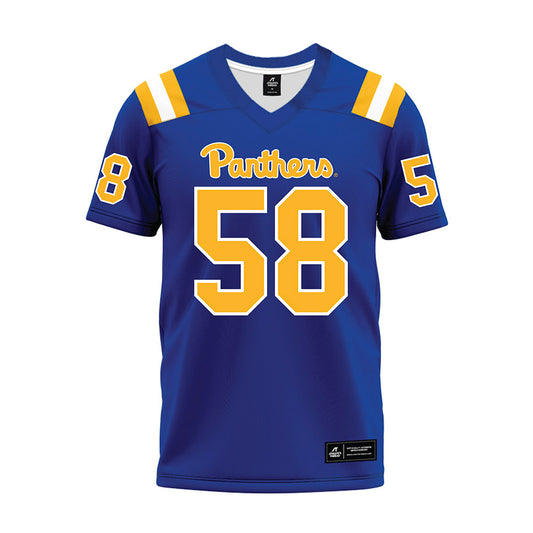 Pittsburgh - NCAA Football : mason lindsay - Blue Premium Football Jersey-0