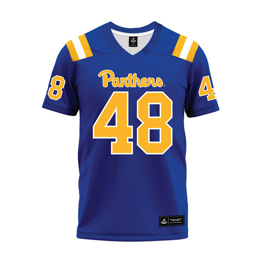Pittsburgh - NCAA Football : Nico Crawford - Blue Premium Football Jersey-0