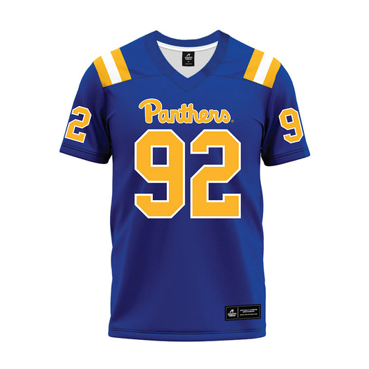Pittsburgh - NCAA Football : Kaemon Tijerina - Blue Premium Football Jersey-0