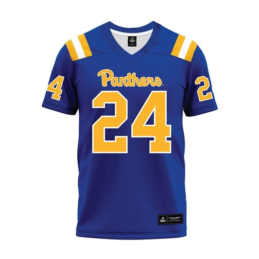 Pittsburgh - NCAA Football : Cameron Lindsey - Blue Premium Football Jersey-0