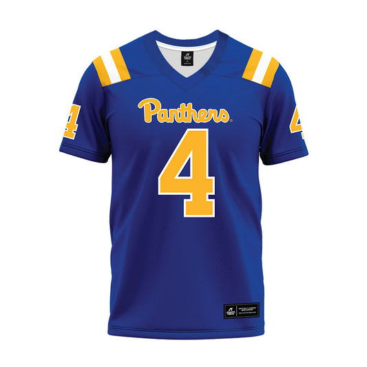 Pittsburgh - NCAA Football : Jahsear Whittington - Blue Premium Football Jersey-0